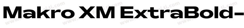 Makro XM ExtraBold字体转换